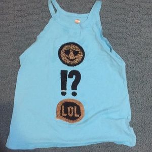 Sparkling changing shirt